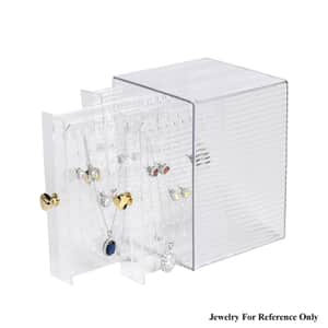 Clear 3 Drawer Acrylic Earrings Display Stand (Can Hold 108 Pairs)