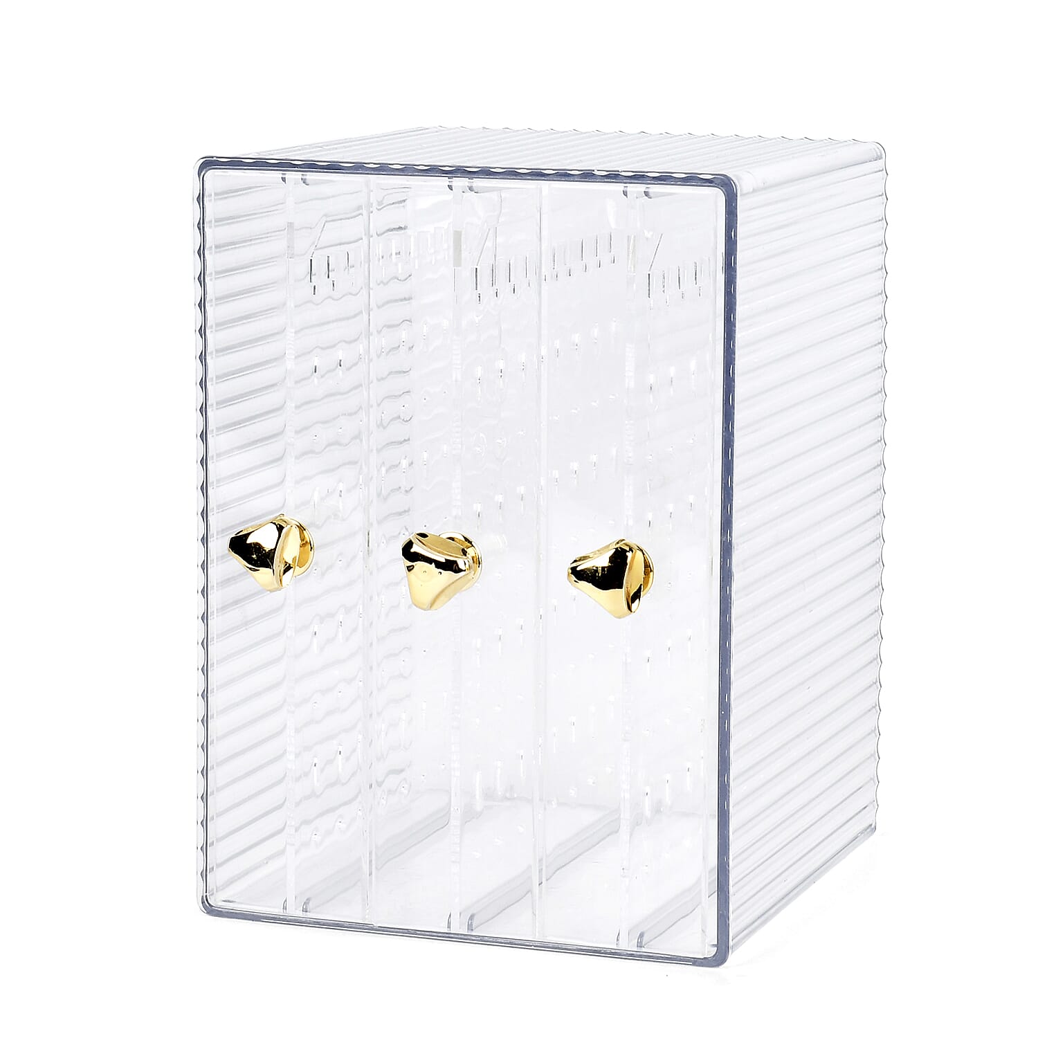 Clear 3 Drawer Acrylic Earrings Display Stand (Can Hold 108 Pairs)