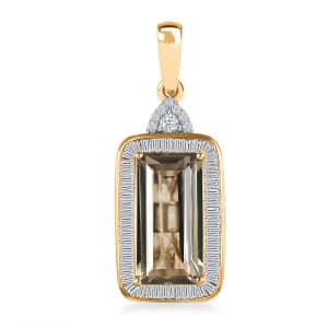 Iliana 18K Yellow Gold AAA Turkizite and G-H SI Diamond Pendant 5.00 ctw