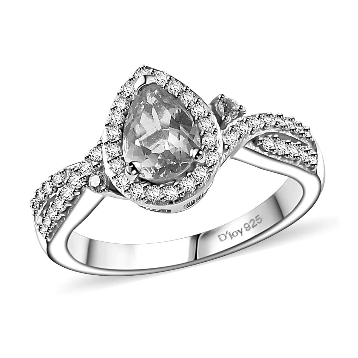 Santa Maria Aquamarine, Multi Gemstone Ring in Rhodium Over Sterling Silver (Size 10.0) 1.10 ctw image number 0