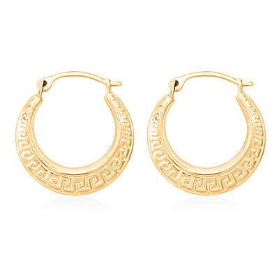 14K Yellow Gold Hoop Earrings 0.53 Grams
