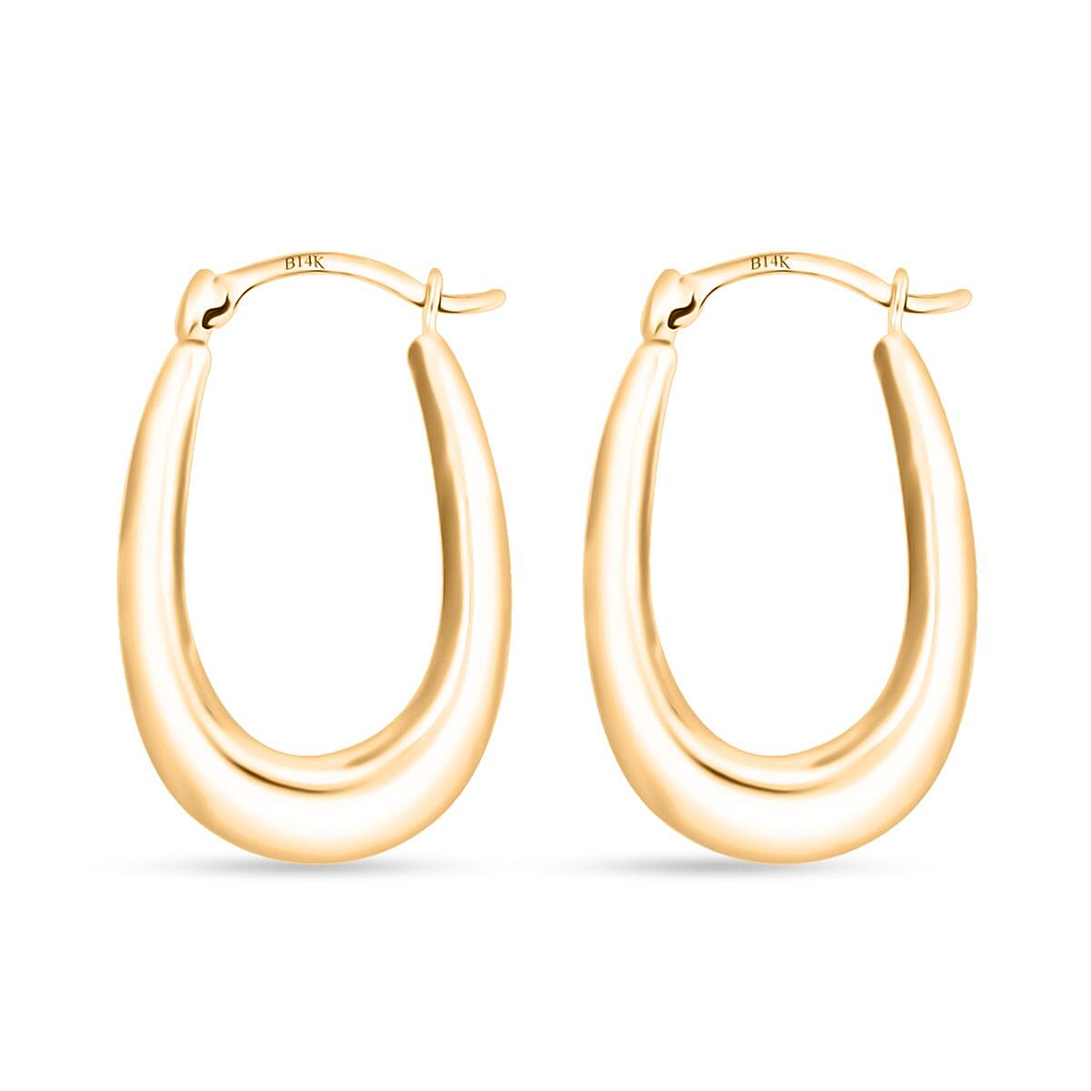 14K YG Hoop Earrings