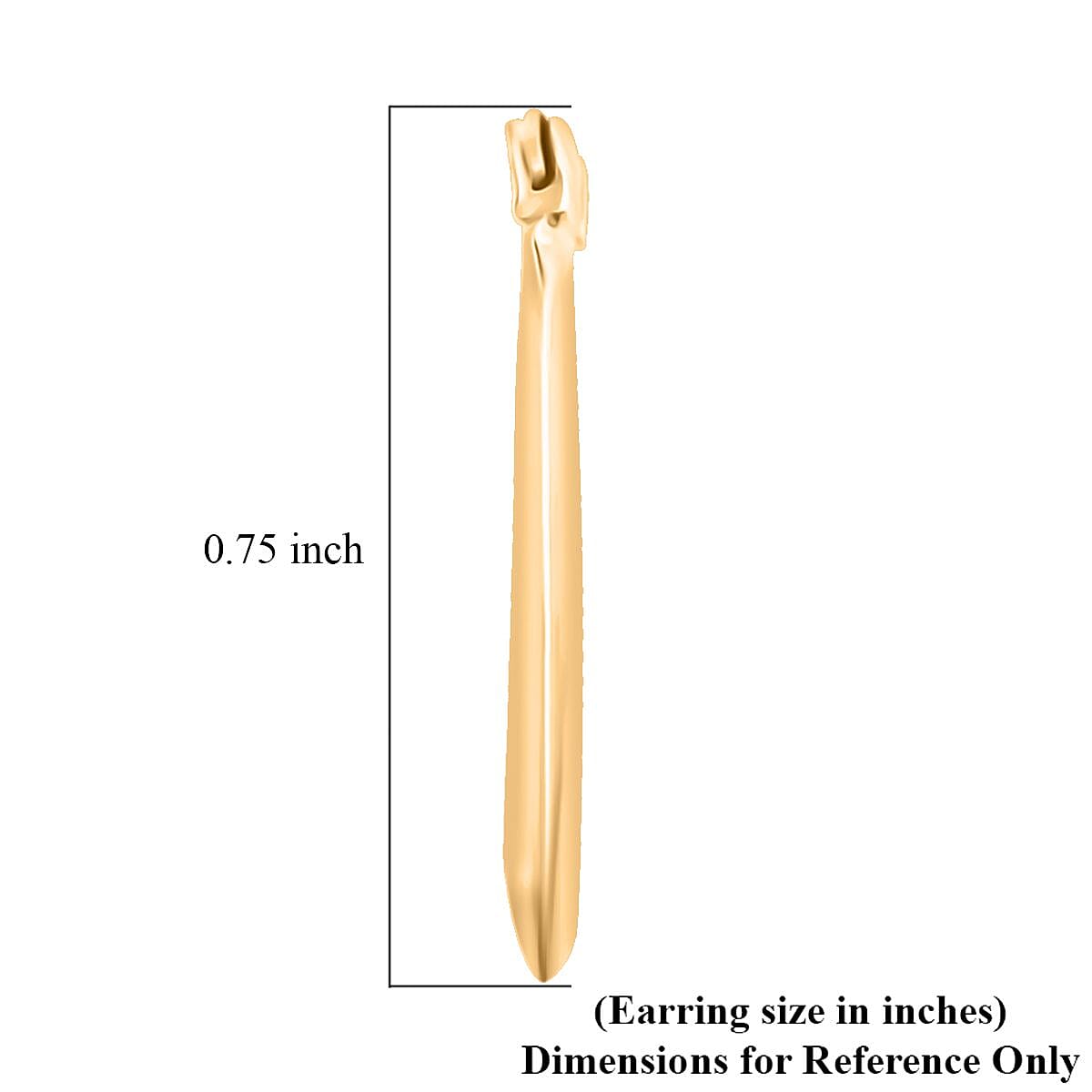 14K YG Hoop Earrings