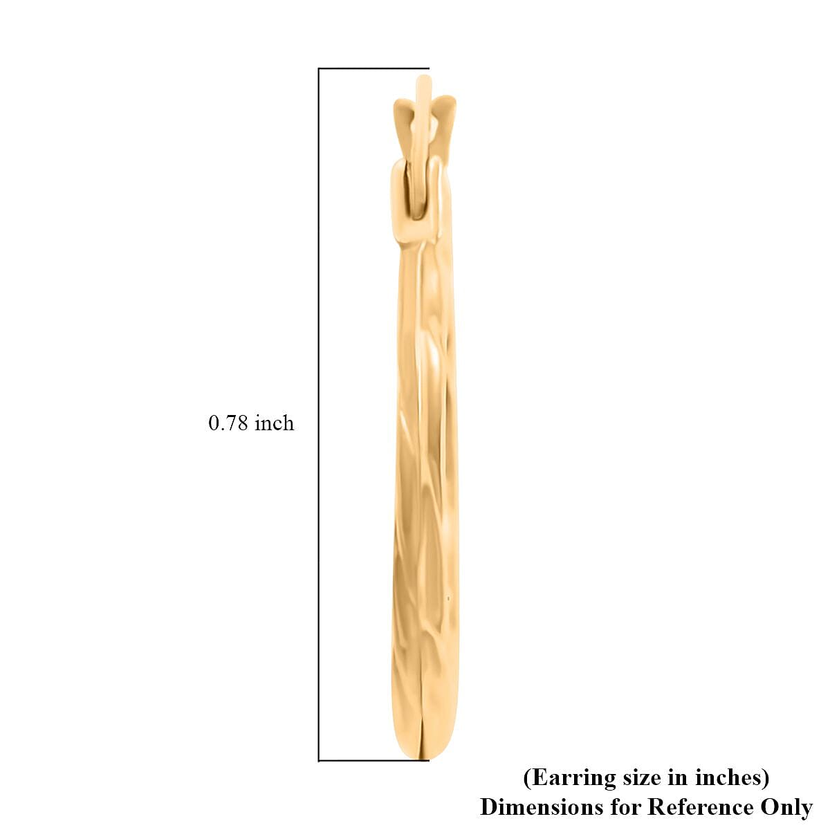 14K Yellow Gold Hoop Earrings