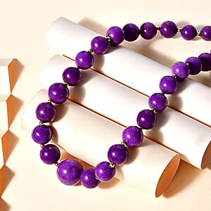 D'Joy Phosphosiderite Beaded Beaded Graduated Necklace 18-20 Inches in Vermeil Yellow Gold Over Sterling Silver 350.00 ctw