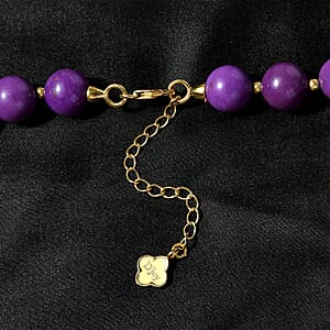 D'Joy Phosphosiderite Beaded Beaded Graduated Necklace 18-20 Inches in Vermeil Yellow Gold Over Sterling Silver 350.00 ctw