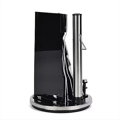 9PCS, Multi-Purpose Kitchen Knife Set with 360-Degree Rotating Acrylic Stand