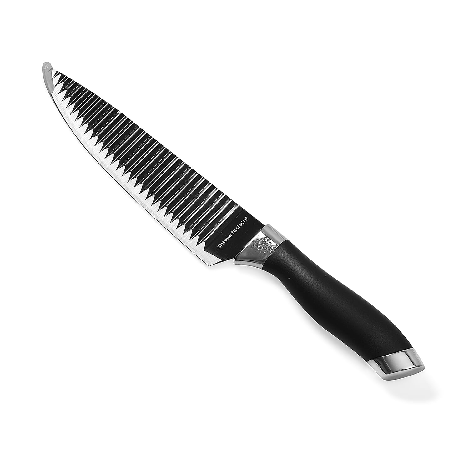 Set of 7 Non-stick Knife Set (Slim Cleaver, Chef Carving Knife, Paring Knife, Scissor, Ceramic Peeler, Finger Protector)