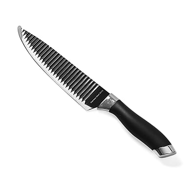 Set of 7 Non-stick Knife Set (Slim Cleaver, Chef Carving Knife, Paring Knife, Scissor, Ceramic Peeler, Finger Protector)