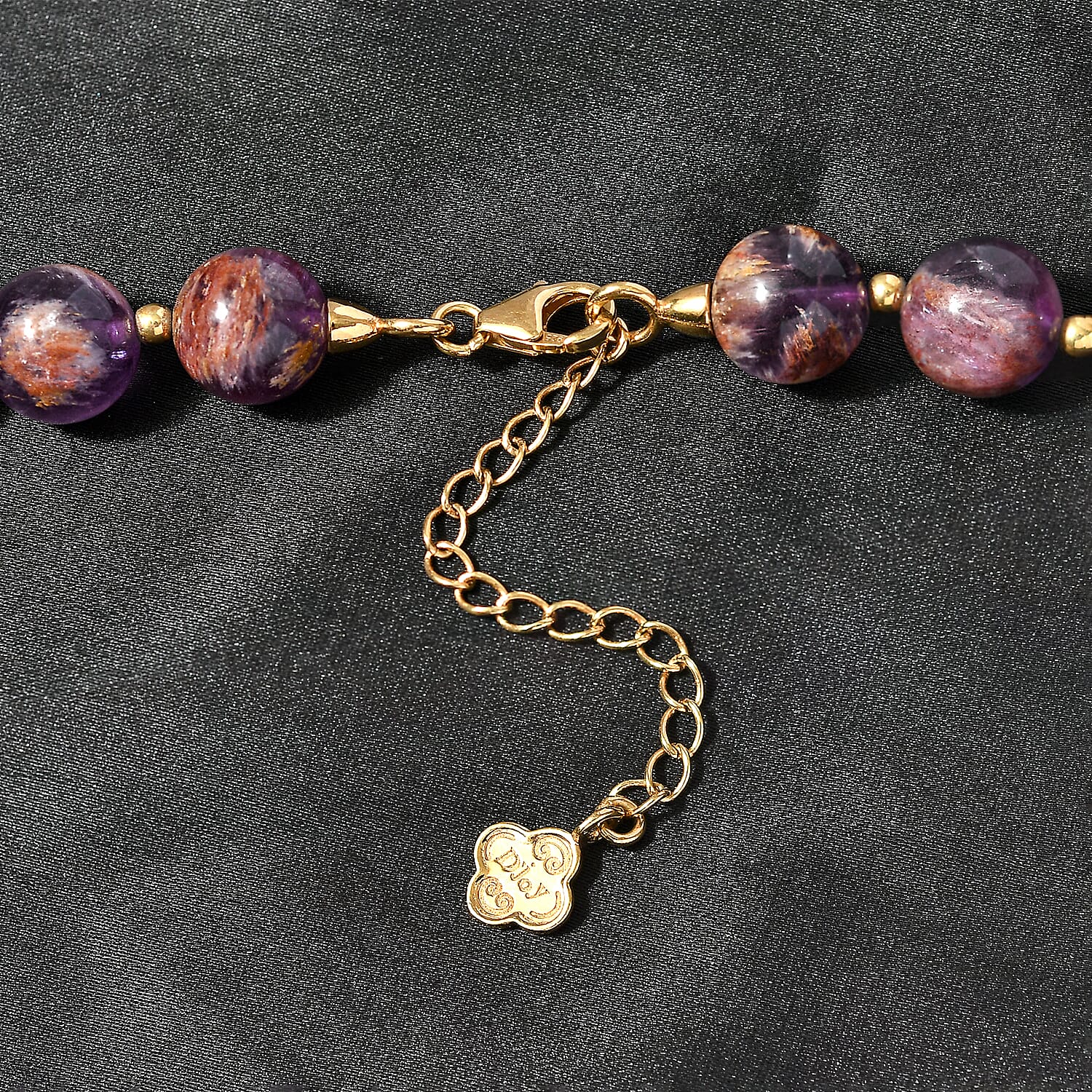 D'Joy Cacoxenite Beaded Graduated Necklace 18-20 Inches in Vermeil Yellow Gold Over Sterling Silver 533.30 ctw