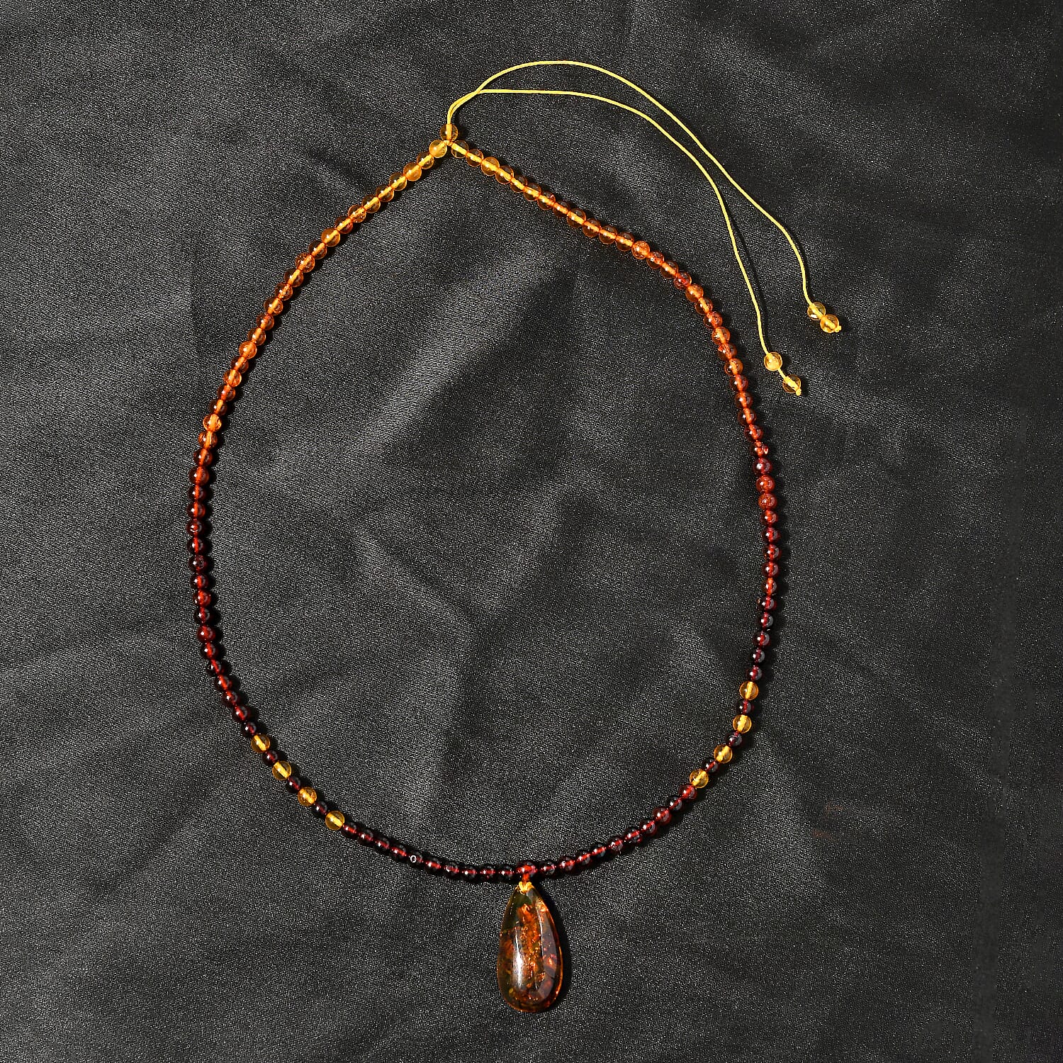 Baltic Amber Beaded Adjustable Necklace 18 Inches