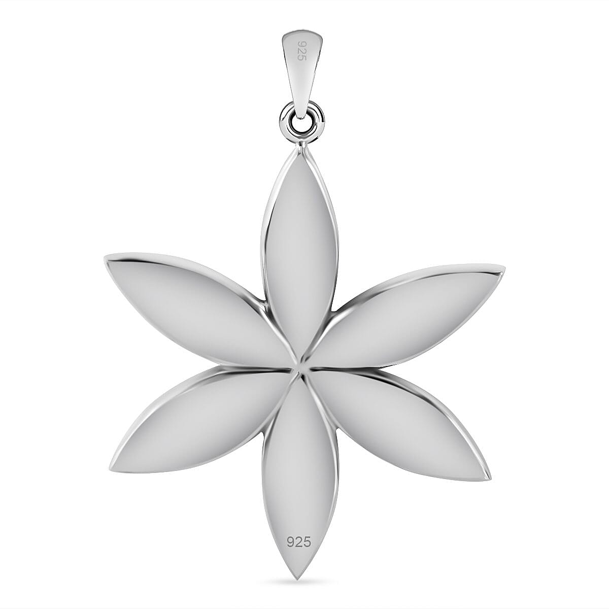Mother Of Pearl Pendant without Chain in Sterling Silver