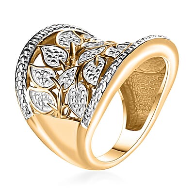 Karis Diamond Accent Ring in 18K YG Plated (Size 10.0)