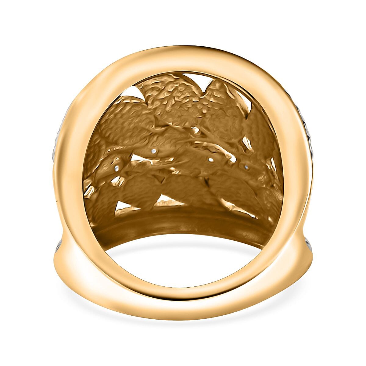 Karis Diamond Accent Ring in 18K YG Plated (Size 10.0)