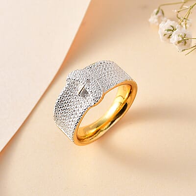 Karis Diamond Accent Ring in 18K YG Plated (Size 10.0)