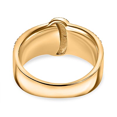 Karis Diamond Accent Ring in 18K YG Plated (Size 10.0)