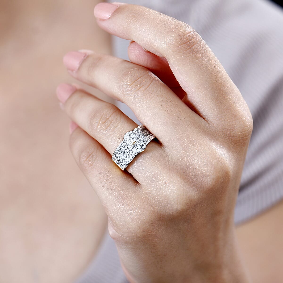 Karis Diamond Accent Ring in 18K YG Plated (Size 9.0) image number 2