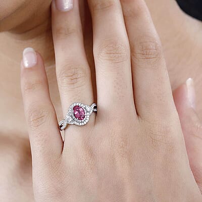 Certified & Appraised Rhapsody AAAA Mahenge Spinel and E-F VS Diamond 1.05 ctw Ring in 950 Platinum (Size 10.0) 6.80 Grams