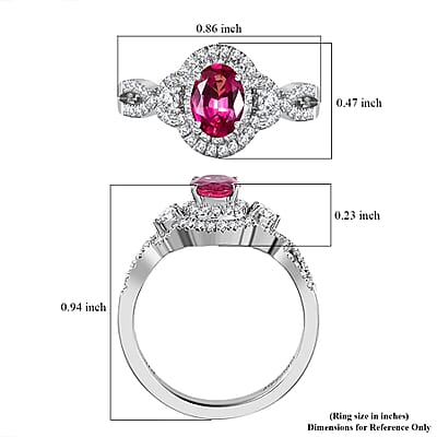 Certified & Appraised Rhapsody AAAA Mahenge Spinel and E-F VS Diamond 1.05 ctw Ring in 950 Platinum (Size 10.0) 6.80 Grams
