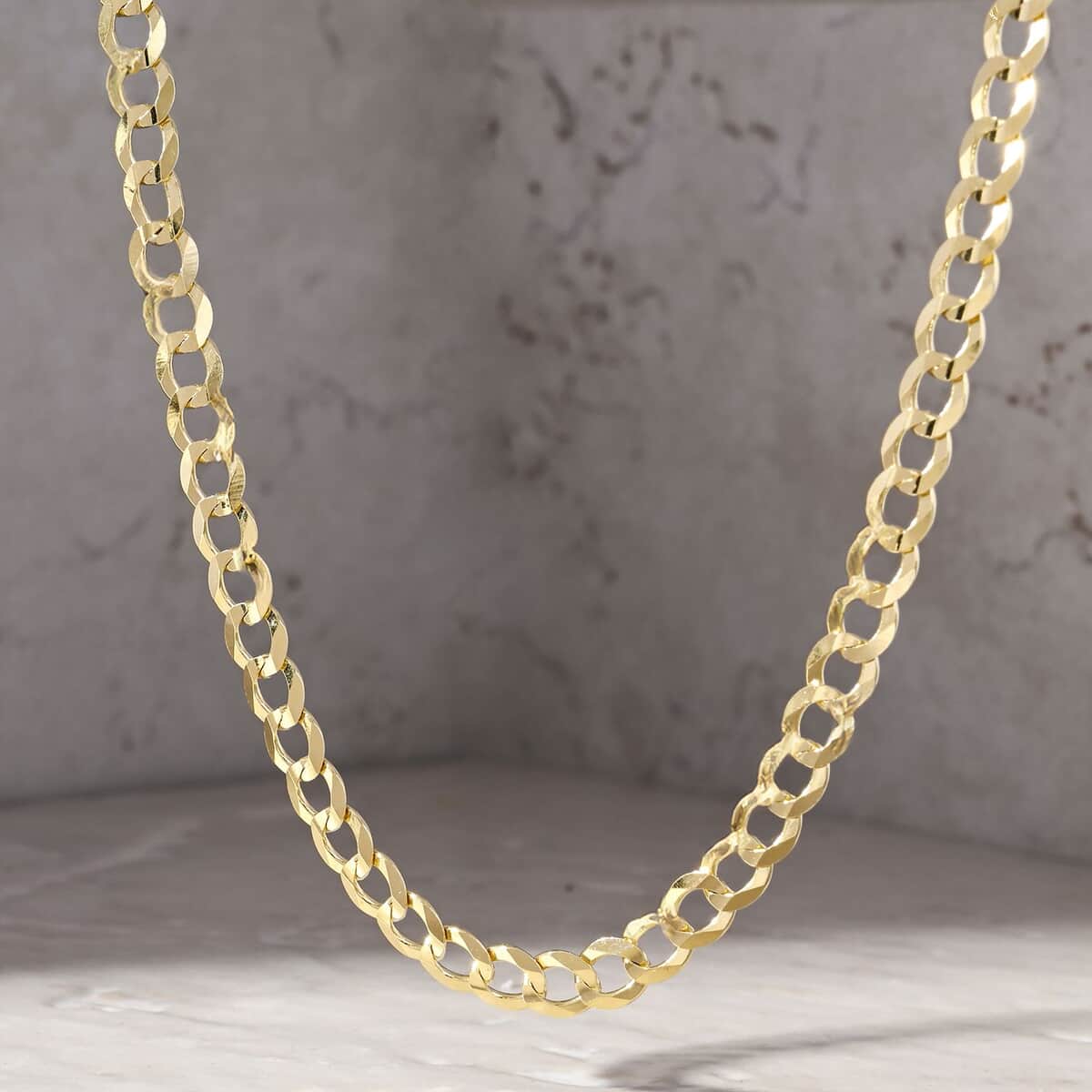 14K Yellow Gold 5mm Cuban Necklace 22 Inches 9.80 Grams image number 1