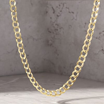 14K Yellow Gold 5mm Cuban Necklace 22 Inches 9.80 Grams