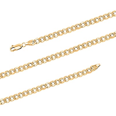 14K Yellow Gold 5mm Cuban Necklace 22 Inches 9.80 Grams