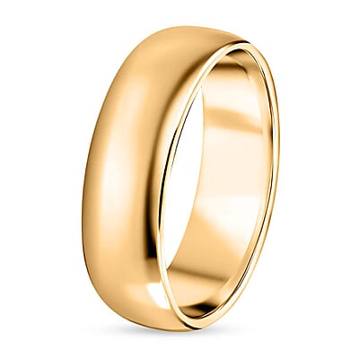 14K Yellow Gold Wedding Band Ring (Size 6.0) 4.70 Grams