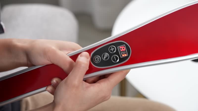 Gold Cordless Handheld Rechargeable Massager - Including 4 Heads, 5 Massage Modes