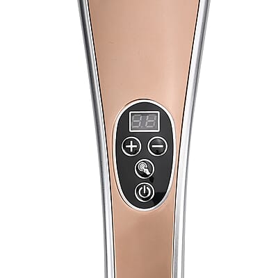 Gold Handheld Body Massager - Including 4 Heads, 5 Massage Modes