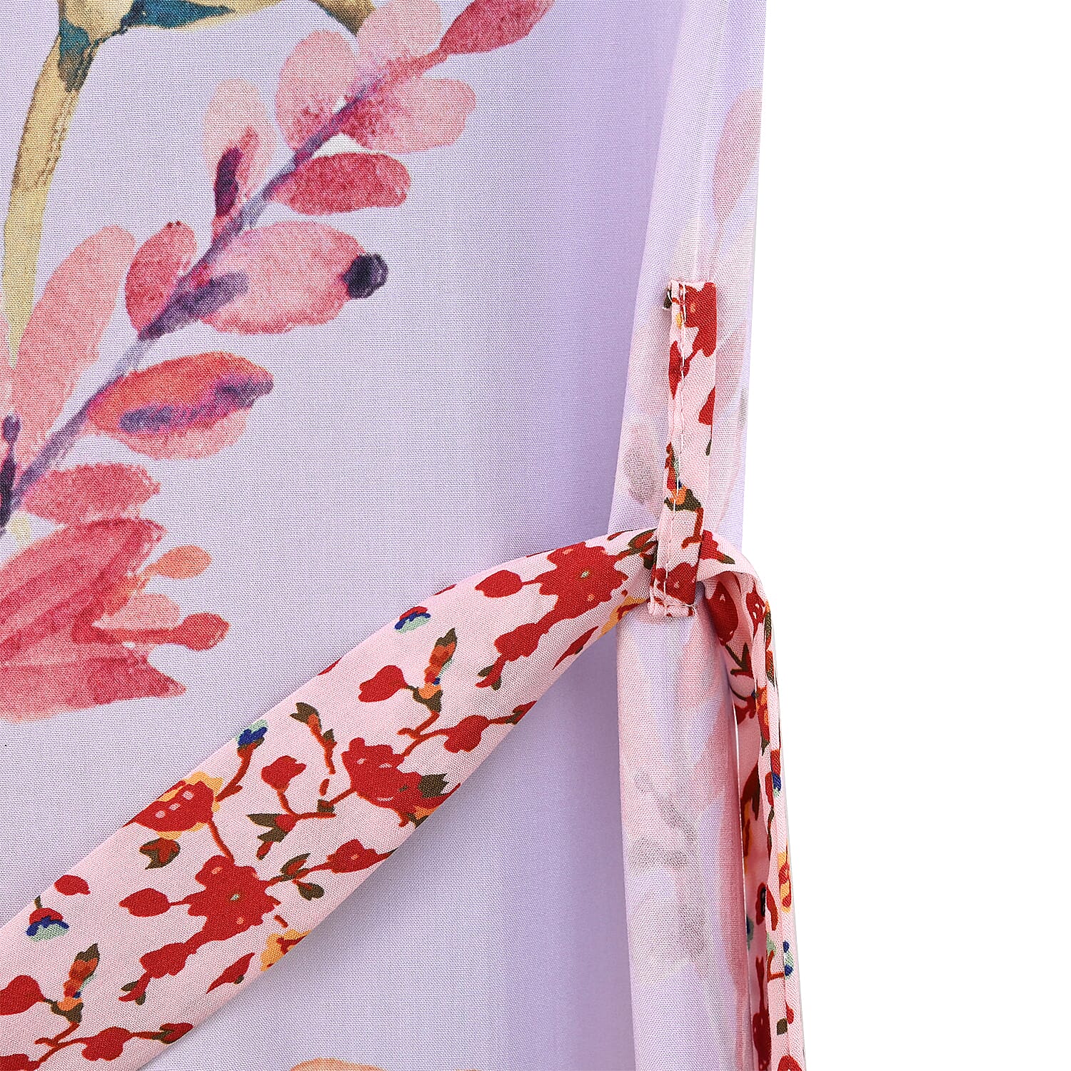 White Peacock Printed Long Kimono Bust (51.18x30.70)