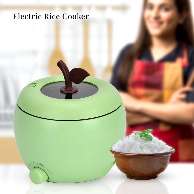 1.8L Electric Hot Pot and Rice Cooker - Green (450W, 110V UL PLUG)