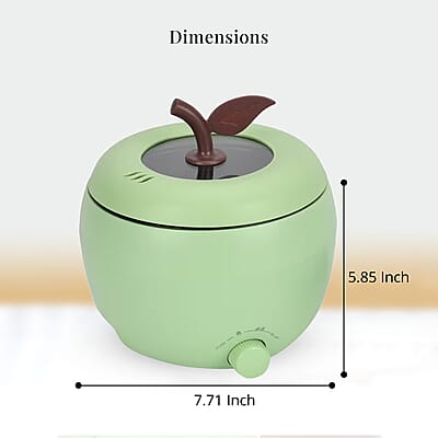 1.8L Electric Hot Pot and Rice Cooker - Green (450W, 110V UL PLUG)