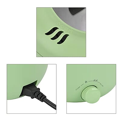 1.8L Electric Hot Pot and Rice Cooker - Green (450W, 110V UL PLUG)