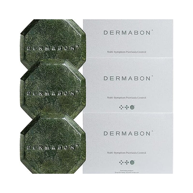 Dermabon Set of 3 Multi- Symptoms Psoriasis Cleanser Soap for Soothing