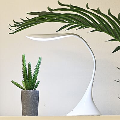 Closeout Amtone Swan Light Flex-Neck Desk Lamp