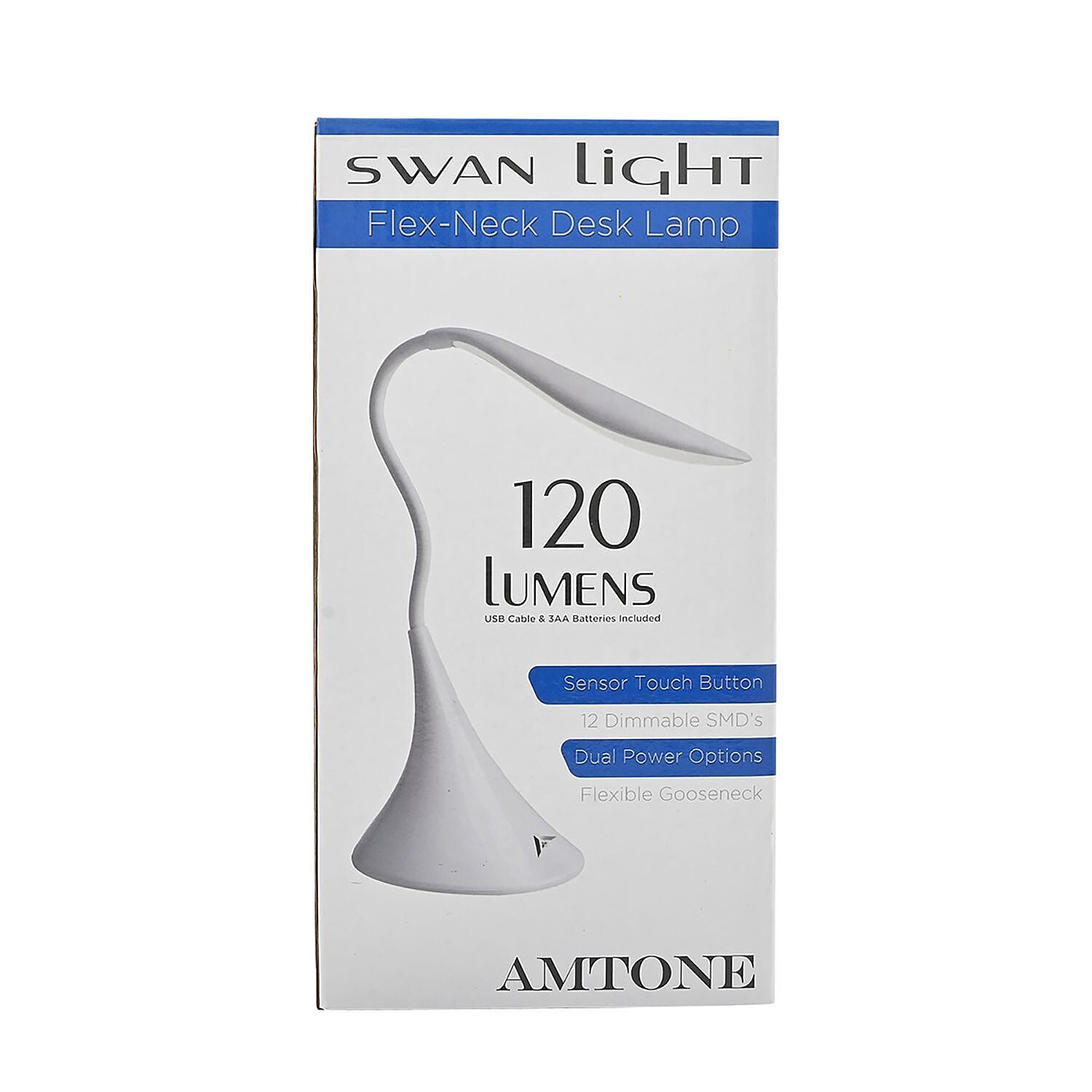 Closeout Amtone Swan Light Flex-Neck Desk Lamp