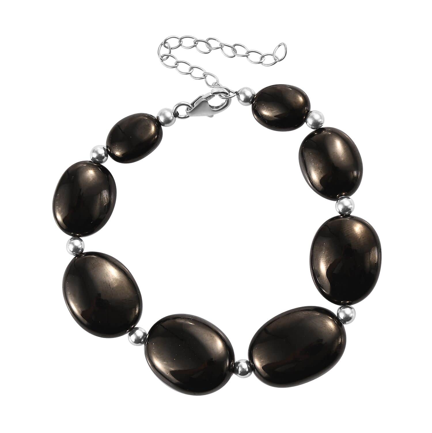 Shop LC Women Platinum Oval Pain selling Relief Black Shungite