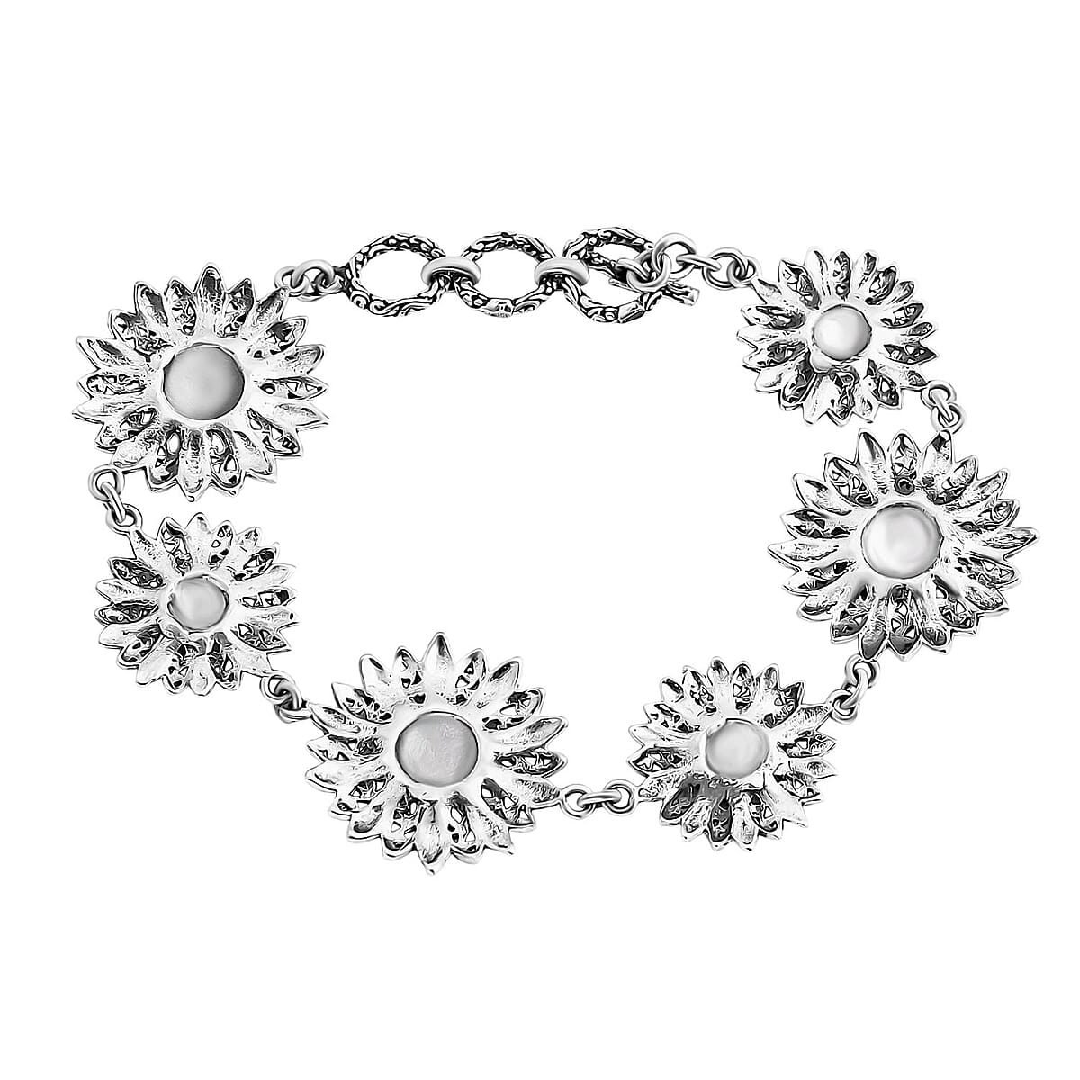 Bali Legacy Sunflower Bracelet in Sterling Silver (8.00 In) 15.60 Grams image number 3