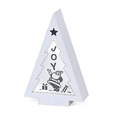 Ornamental Santa Claus Christmas Tree Frame (3xAAA Batteries Not Included)