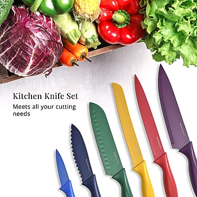 6pcs Multi-purpose Stainless Steel Kitchen Knife Set