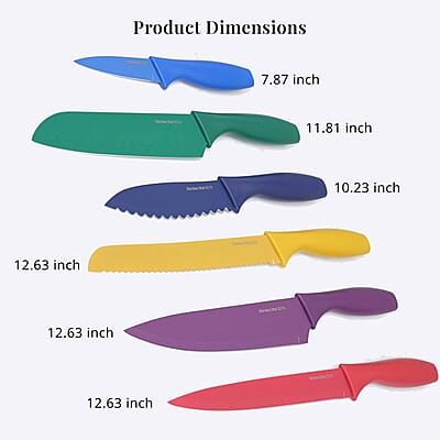 6pcs Multi-purpose Stainless Steel Kitchen Knife Set