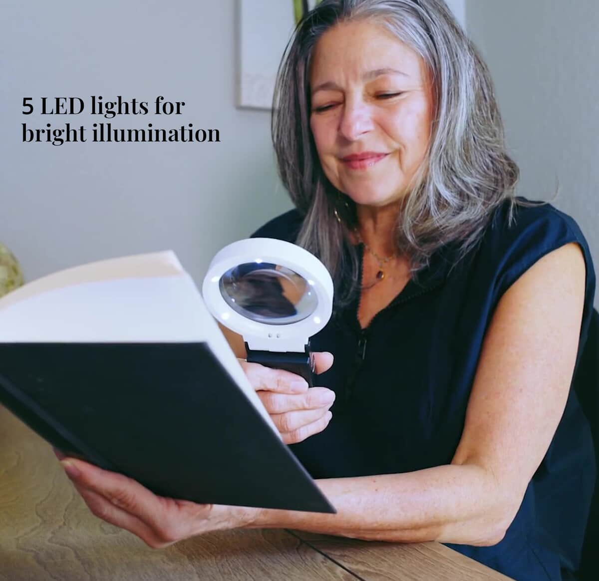 Portable, Adjustable, Foldable, Reading LED Magnifying Glass image number 2