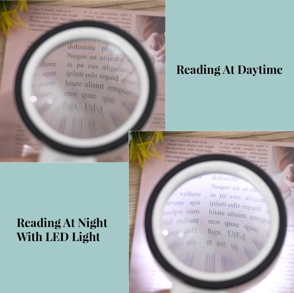 Portable, Adjustable, Foldable, Reading LED Magnifying Glass image number 4