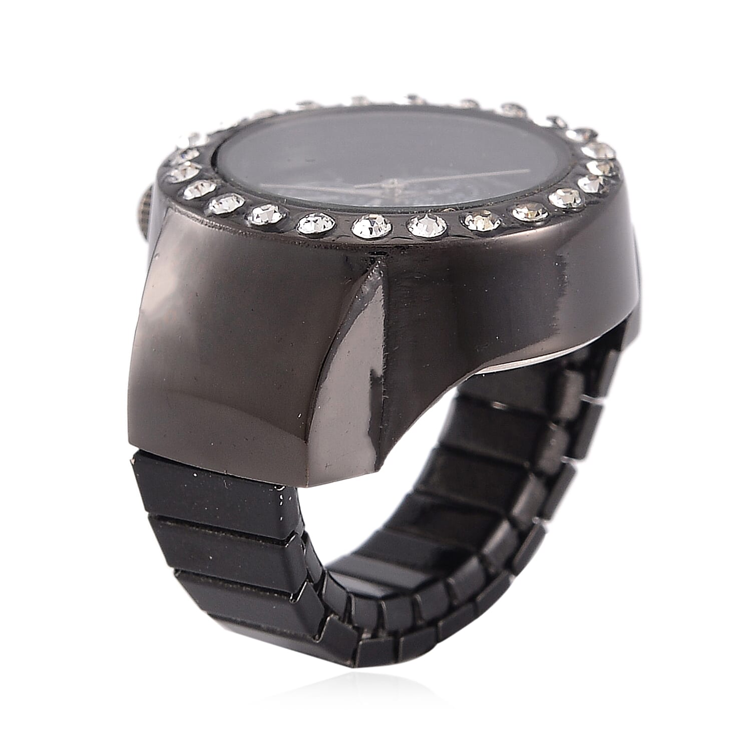 Buy Strada Austrian Crystal Japanese Movement Ring Watch in ION