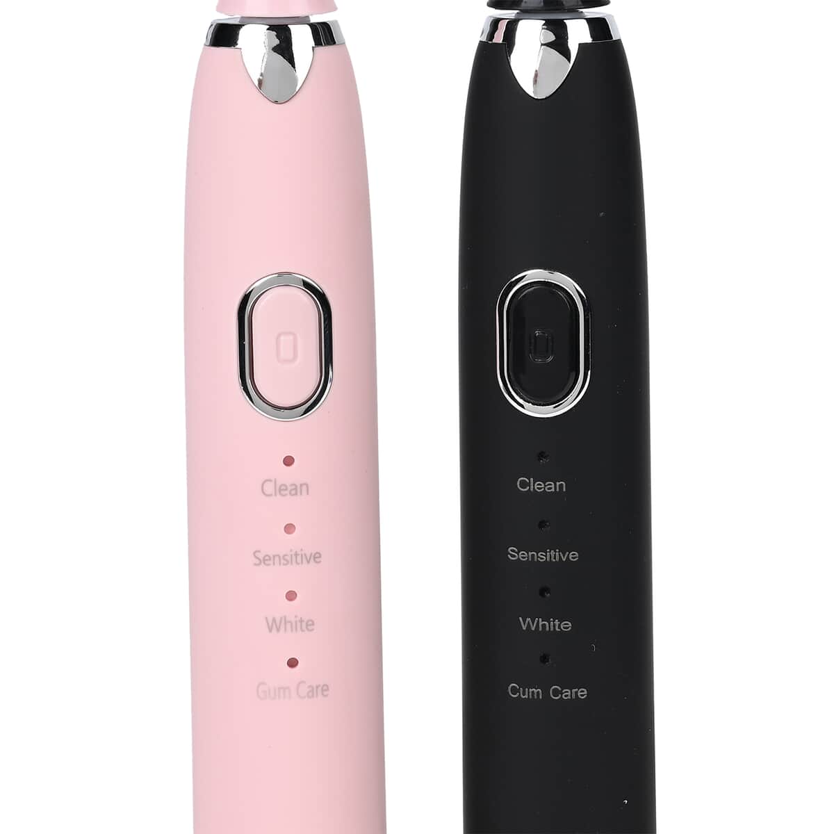 Homesmart Set of 2 Pink and Black Electric Toothbrush with 8 Replaceable Heads image number 3