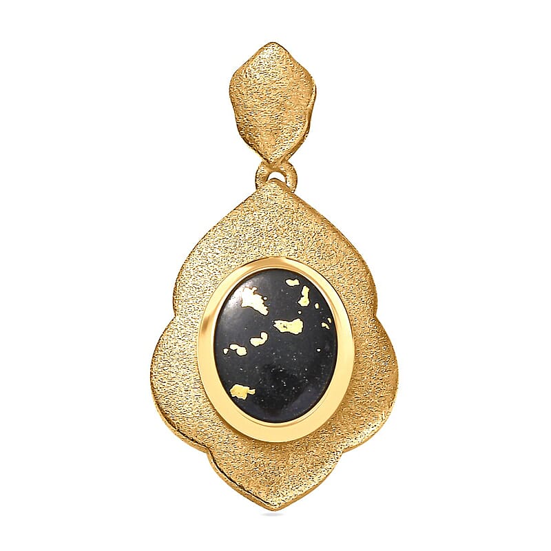 Goldenite 1.75 ctw Pendant without Chain in 18K Vermeil Yellow Gold Over Sterling Silver