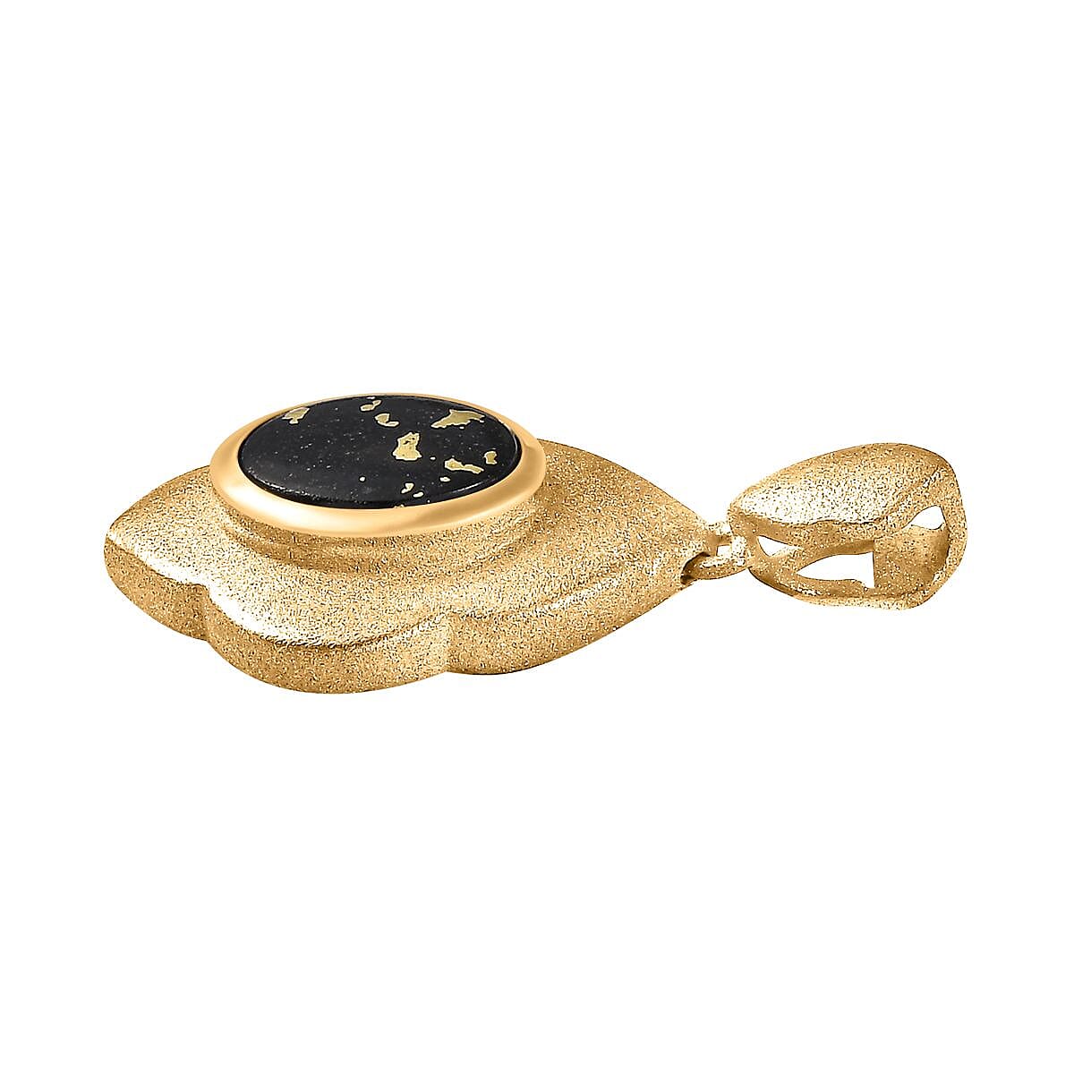 Goldenite 1.75 ctw Pendant without Chain in 18K Vermeil Yellow Gold Over Sterling Silver
