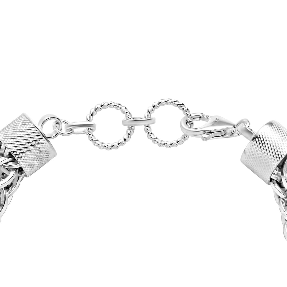 Artisan Crafted Sterling Silver Link Chain Bracelet (6.50-8.0In) 18.85 Grams image number 3