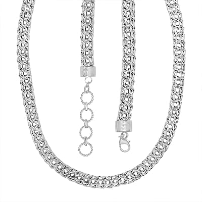 Artisan Crafted Sterling Silver Link Chain Necklace 18 Inches 43.20 Grams