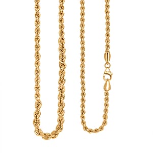 Artisan Crafted 14K Yellow Gold Over Sterling Silver Link Chain Necklace 24 Inches 26.2 Grams